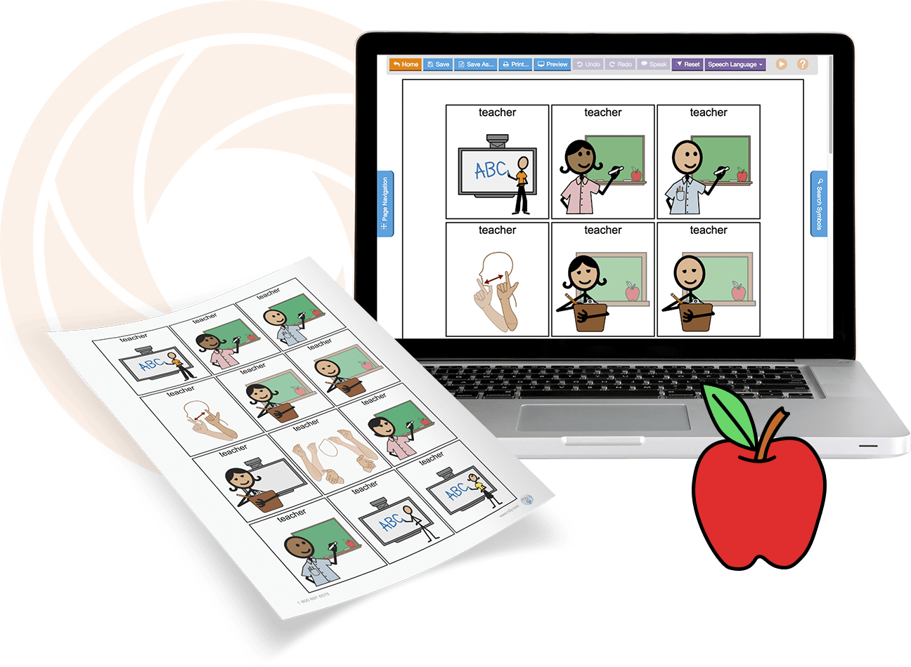 Digitally view and listen to communication boards and activities with SymbolStix PRIME. SymbolStix PRIME enables interactive learning with built-in text to speech that adapts to each learners specific needs. Variable reading speed, text highlighting, and changeable skin tones emphasize classroom instruction.