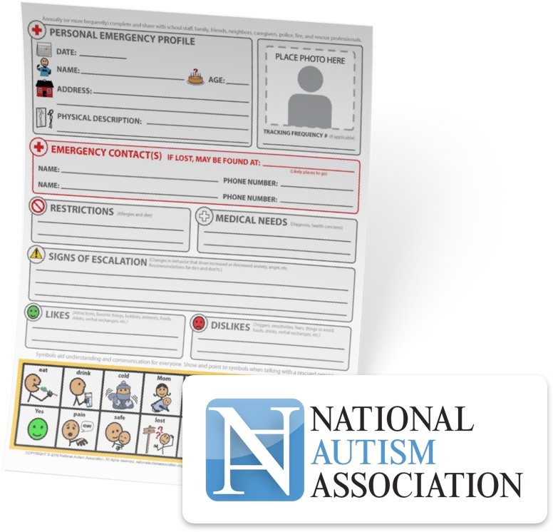 symbol-supported, printable version of the Personal Emergency Profile