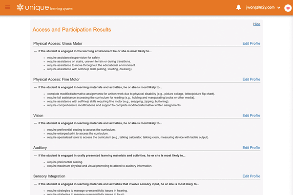 Access and Participation Tracking Results