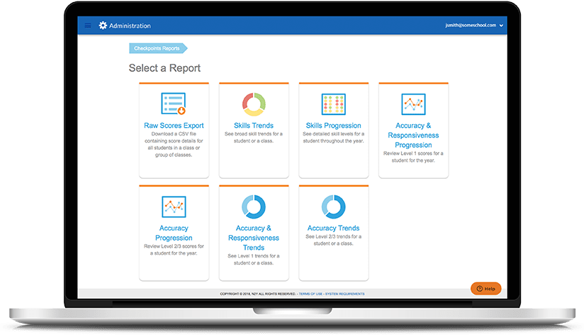 Administrator progress reports provides special monitoring tools that support supervision and management of educator teams.