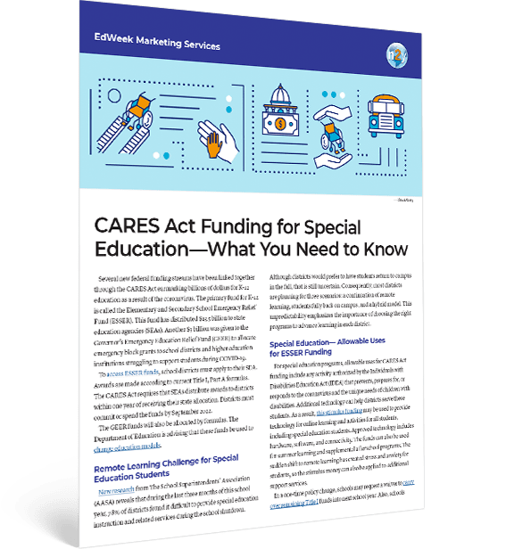 CARES Act Funding for Special Education—What You Need to Know