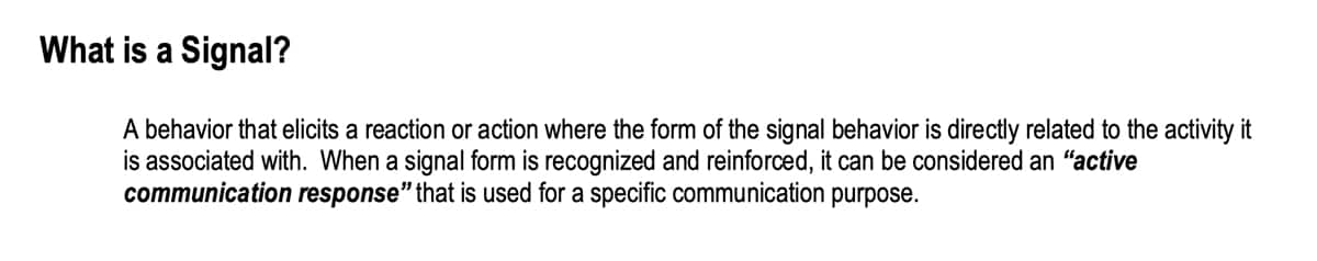 Unique Learning System discusses and embeds reinforcement throughout instructional routines, such as explaining signaling.