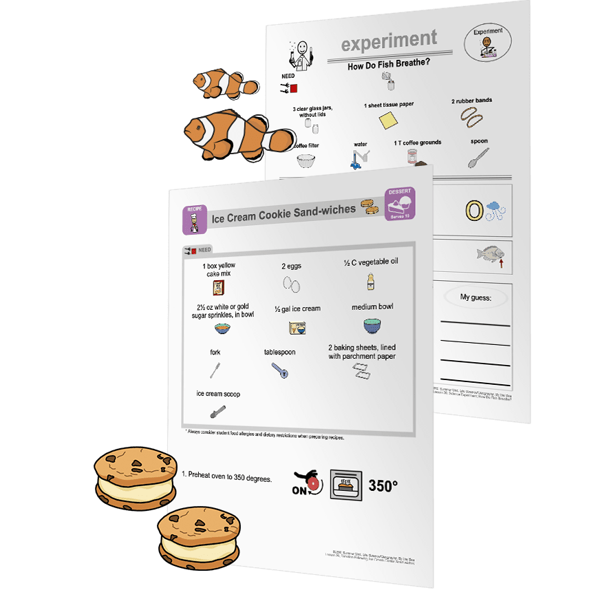 A science experiment and recipe from Unique Learning System's Summer Unit, By the Sea