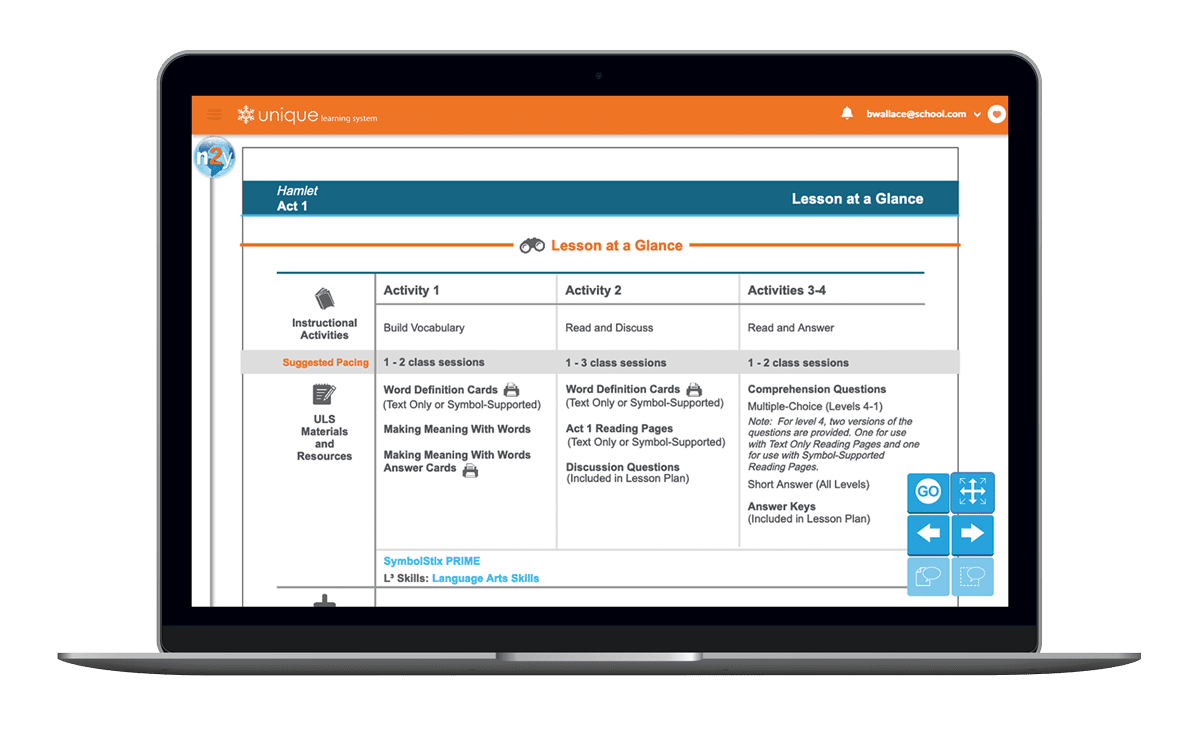 ULS Classics lesson plan