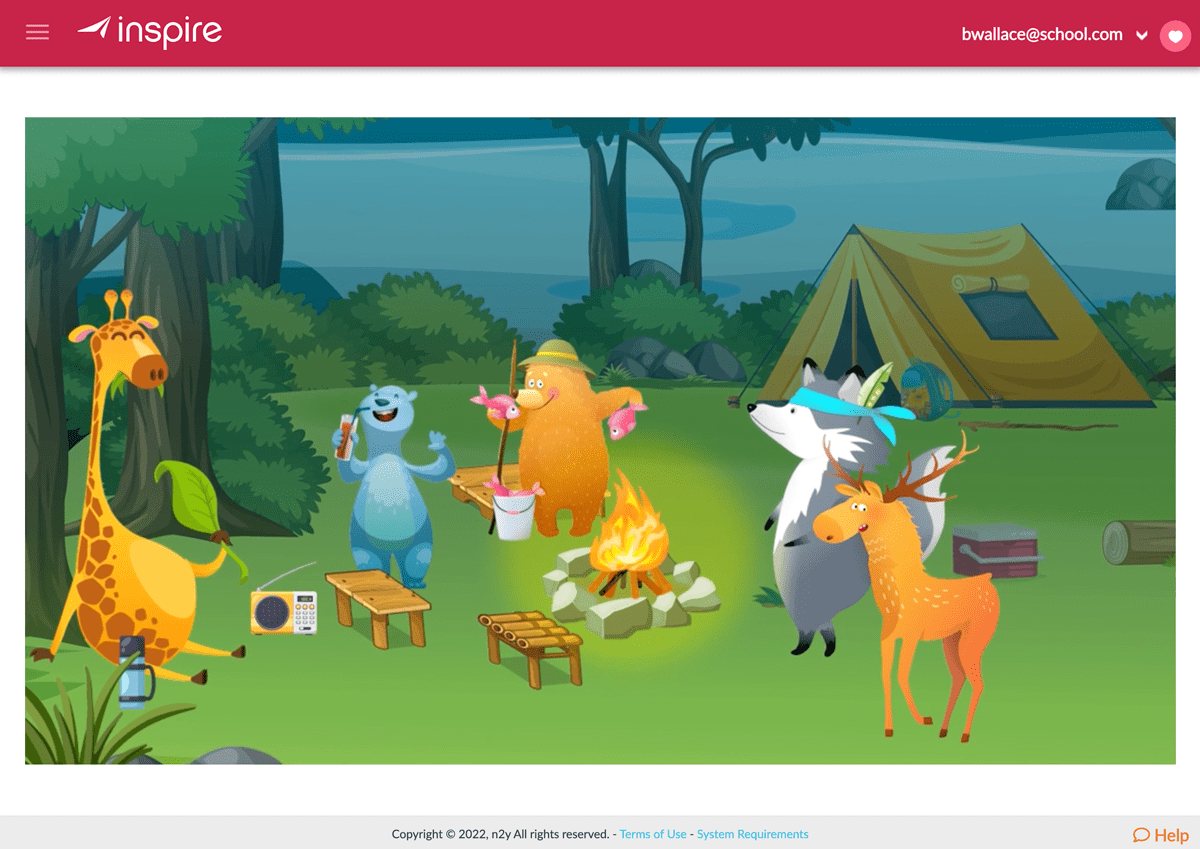 Image of a warm-up activity in Inspire