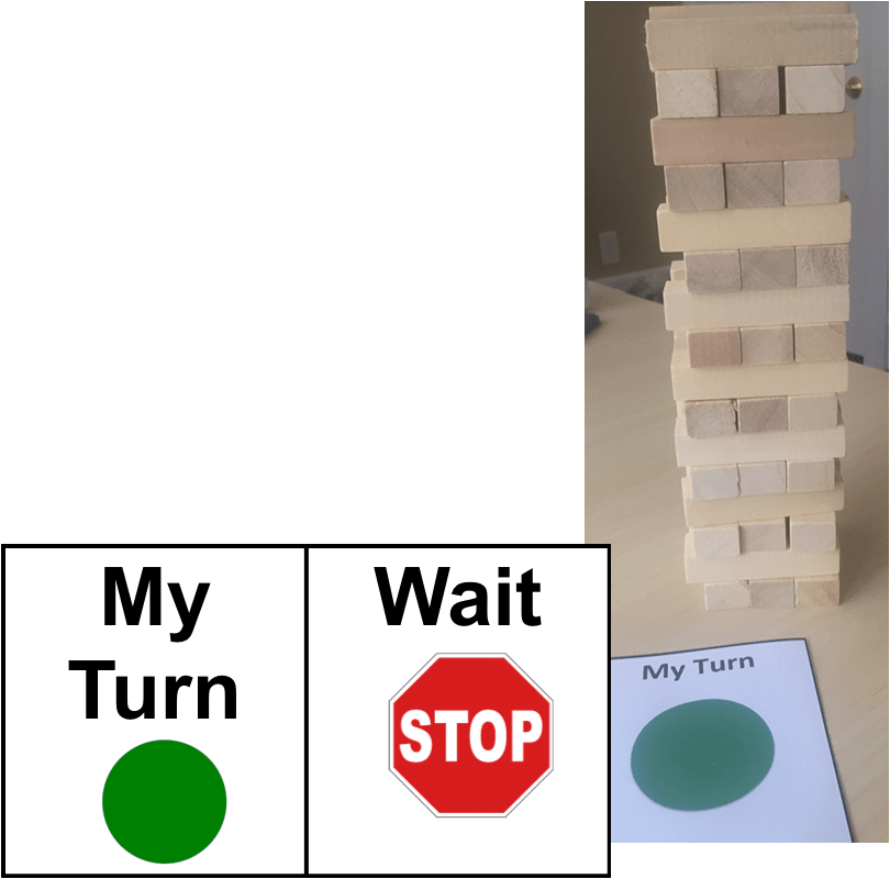 My Turn/Wait flip card