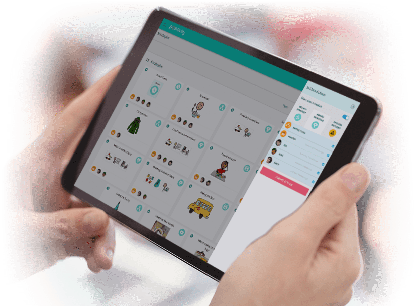 Positivity strategy library on a tablet
