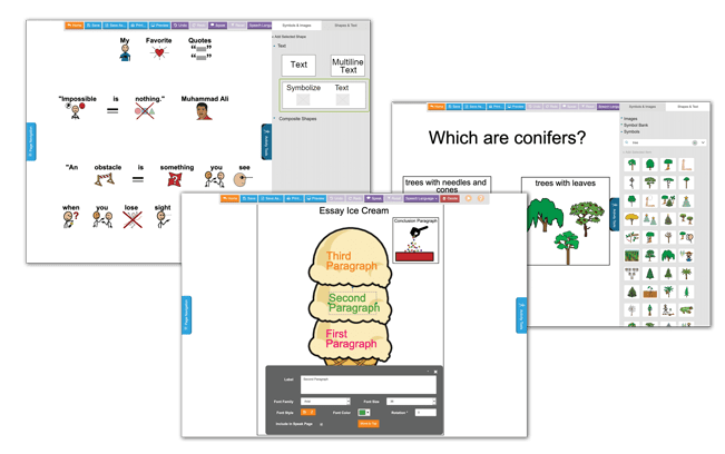 Symbol-supported materials and activities from SymbolStix PRIME