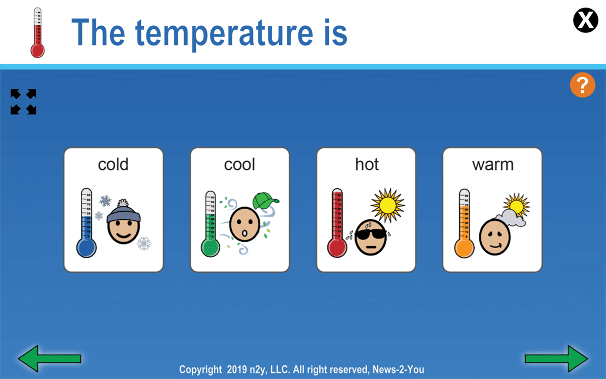 Today's Weather: The temperature is