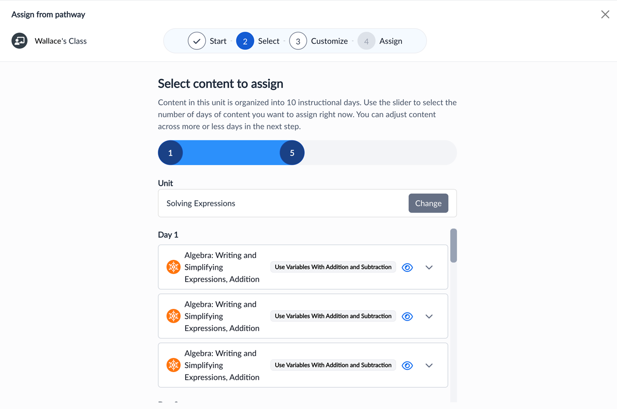 Learning Pathways screenshot